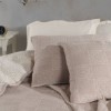 Set cuvertura bumbac jacquard Valeria Bej cu 2 fete de perna 240x260 cm