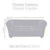 Husa bielastica canapea 3 locuri Chesterfield, Premium ROC, C/7 Maro Inchis