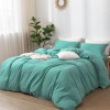 Lenjerie de pat verde mentă din percale bumbac 100%, set de 6 piese, fabricată în Pucioasa, România