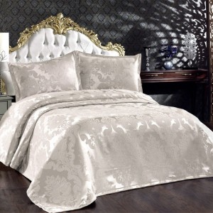 Cuvertura de pat dublu jacquard, Whitney Home, Beste Crem