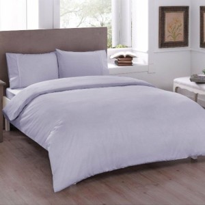 Lenjerie de pat dublu din bumbac 100% ranforce TAC Basic Lila în nuanțe de lila, calmă și relaxantă