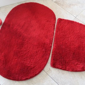 Set 2 covorase baie , Alessia Home, Colors of Oval - Red