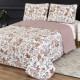 Cuvertură de pat Elegance CVI12 cu design floral neutru pentru un dormitor rafinat și confortabil