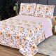 Cuvertură de pat dublu Elegance CVI4 cu design floral în nuanțe de gri pentru un dormitor elegant și modern