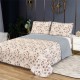 Cuvertură de pat Elegance CVI12 cu design floral neutru pentru un dormitor rafinat și confortabil