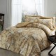 Lenjerie de pat dublu Dione din bumbac 100% satin cu motive decorative