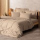 Lenjerie de pat pentru o persoană din bumbac 100% ranforce cu design elegant în nuanțe de alb