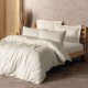 Lenjerie de pat pentru o persoană din bumbac 100% ranforce cu design elegant în nuanțe de gri