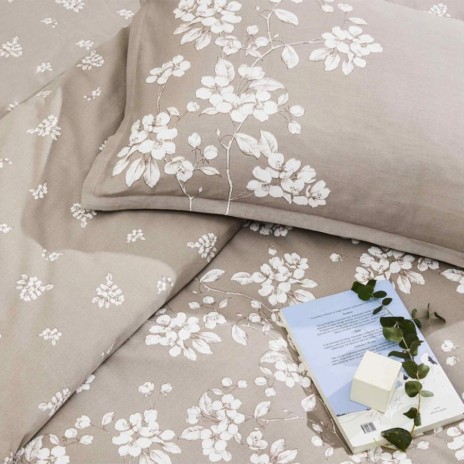 Lenjerie de pat bumbac organic floral TAC Satin Reborn Marlowe