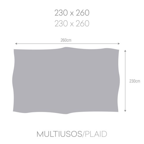 Pled universal din bumbac 230x260cm, Sugus, C7 Maro