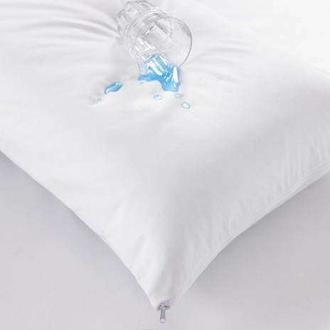 Set 2 protectii perna impermeabile, bumbac 100% percale, 50x70cm